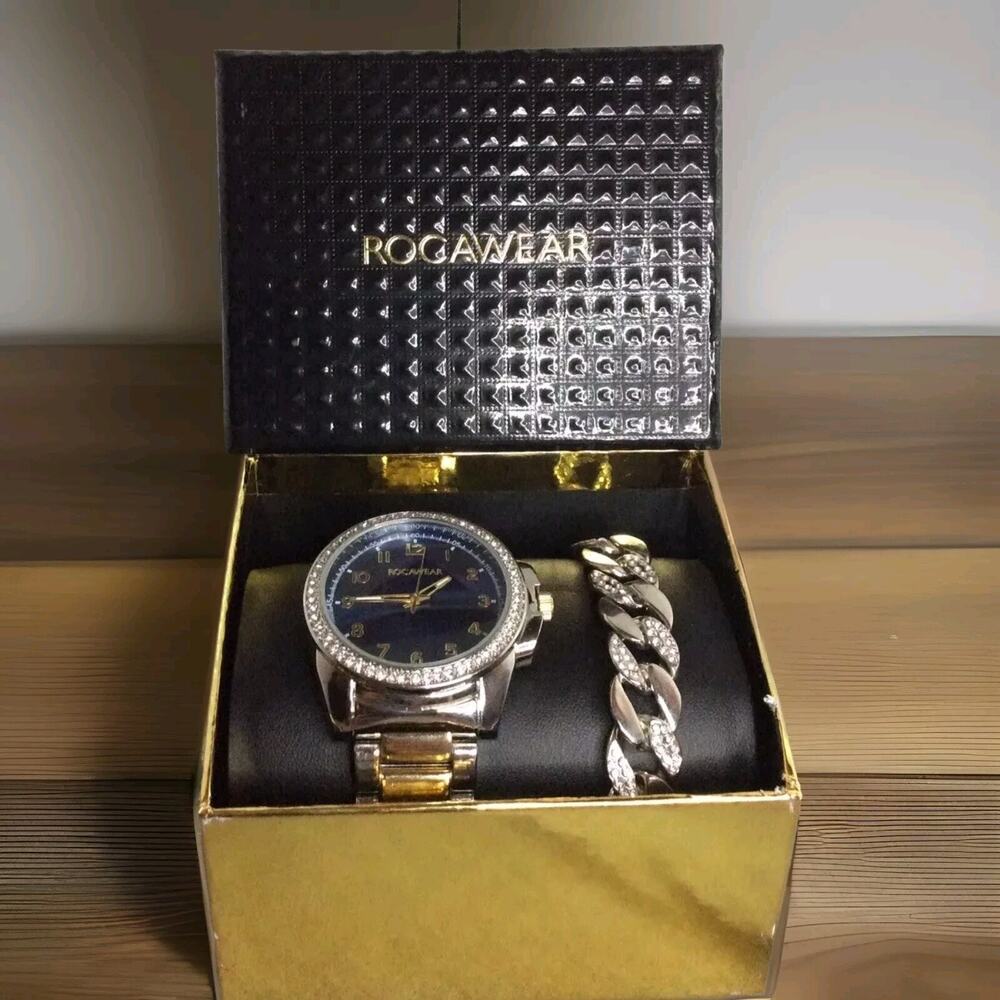 Rocawear Watch & Bracelet Set Men’s New Old Stock Box Set Gift Discontinued